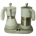 Elektrische Espresso -Kaffeemaschine und Milchschaum -Set